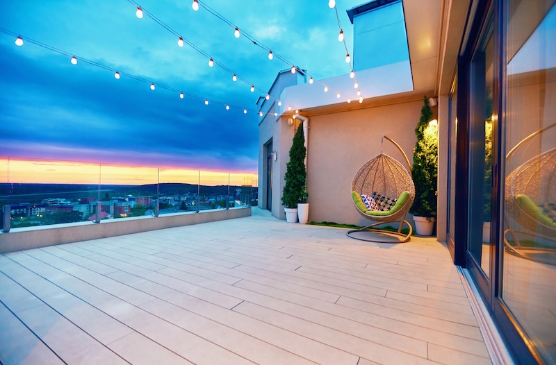 Rooftop deck example